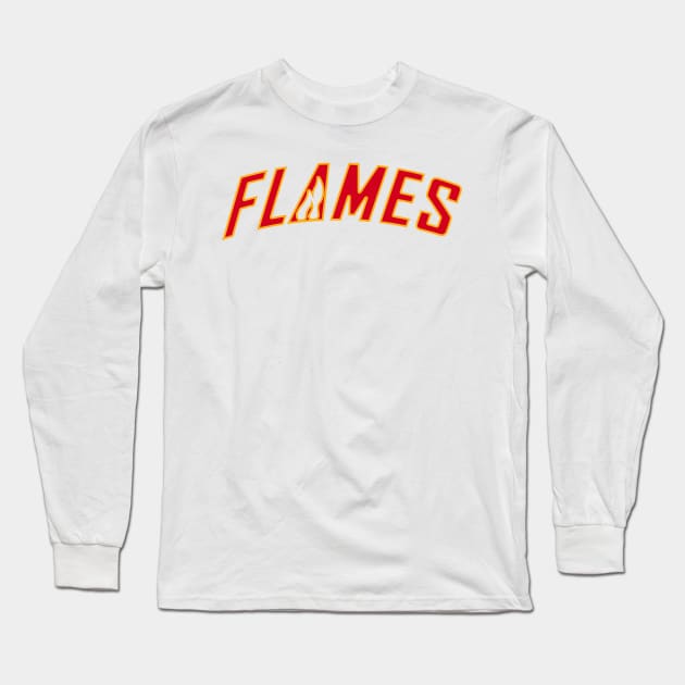 Flames Long Sleeve T-Shirt by teakatir